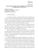 Statement by Marcin Kusy, specialist of the Office of the Human Rights Defender of the Republic of Poland