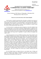 Statement by the Committee Against Torture