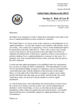 Right of Reply on capital punishment