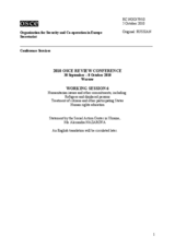 Statement by the Social Action Center in Ukraine, Ms. Alexandra Nazarova