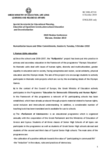 Statement by the Greek Ministry of Education, Life Long Learning and Religious Affairs