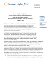 On preventing aggressive nationalism, racism and chauvinism