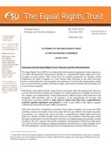Statement by the Equal Rights Trust