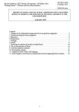 Report on steps taken by public administration and other bodies to improve the position of the Roma Minority in the Czech Republic