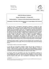 Contribution of the Office of the Commissioner for Human Rights of the Council of Europe