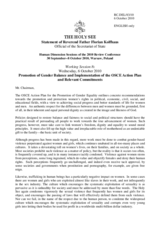 Statement of Reverend Father Florian Kolfhaus Official of the Secretariat of State