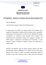 Statement by the European Union