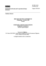 Statement by Tajikistan Mr Shukur SHUKUROV, Deputy Head of Department of Work Permissions of Migration Service, Ministry of Internal Affairs
