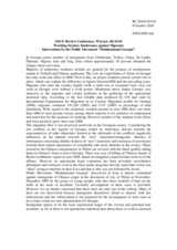 Intervention by the Public Movement &ldquo;Multinational Georgia&rdquo;