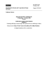 Statement by the Union of Crisis Centres in Kazakhstan, Ms. Zulfiya Baisakova