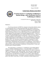 Statement by the United States Mission to the OSCE