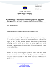 Statement by the European Union