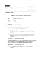 Journal of the 626th Plenary Meeting of the Forum for Security Co-operation