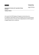 Address by the Deputy Minister of the Interior of Kyrgyzstan, Mr. Nikolai Soldashenko, on the deployment of a police advisory group to Kyrgyzstan