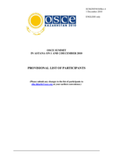 List of Participants