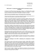 Interview by Mr. Pascale Meige Wagner, the International Committee of the Red Cross