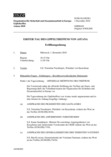 First day of the Astana Summit Meeting