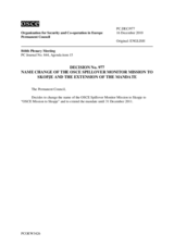 Permanent Council Decision No. 977