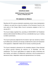 Statement by the Hungarian Presidency of the Council of the European Union on the recent developments regarding Belarus