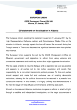 Statement by the Hungarian Presidency of the Council of the European Union on the situation in Albania