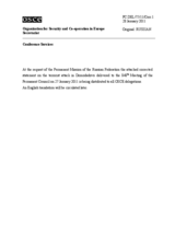 Выступление Постоянного представителя Российской Федерации А.С.Азимова - О террористическом акте в аэропорту Домодедово