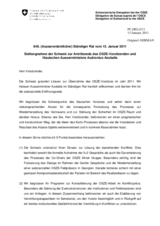 Stellungnahme der Schweiz zur Antrittsrede des OSZE-Vorsitzenden und litauischen Aussenministers Audronius Azubalis