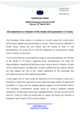 Statement by the Hungarian Presidency of the Council of the European Union on freedom of the media and expression in Turkey