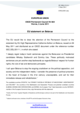 Statement by the Hungarian Presidency of the Council of the European Union on the situation in Belarus
