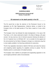 Statement by the Hungarian Presidency of the Council of the European Union on the death penalty in the United States of America