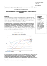 Contribution by Ms. Wegener, Transparency International United Kingdom