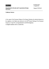 Выступление Постоянного представителя Российской Федерации А.С.Азимова - В связи с терактом в минском метро