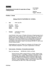Journal de la 864ème séance plénière du Conseil