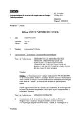 Journal de la 862ème séance plénière du Conseil