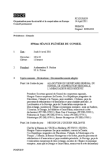 Journal de la 859ème séance plénière du Conseil
