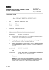 Journal of the 629th Plenary Meeting of the Forum for Security Co-operation