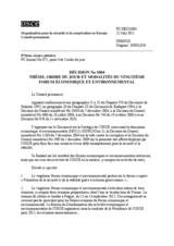 Décision No. 1004 du Conseil permanent