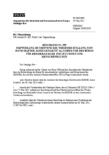 Beschluss Nr. 999 des Ständigen Rates