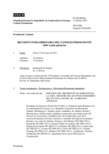 Diario de la Sesión extraordinaria del Consejo Permanente (846ª Sesión plenaria) 