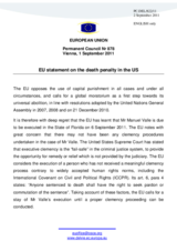 Statement by the Polish Presidency of the Council of the European Union on the death penalty in the United States of America 