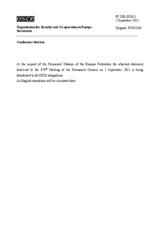 Выступление Постоянного представителя Российской Федерации А.В.Келина - О проведении выборов в Государственную Думу 4 декабря 2011 года 