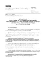 Décision No. 995 du Conseil permanent