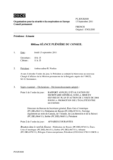 Journal de la 880ème séance plénière du Conseil