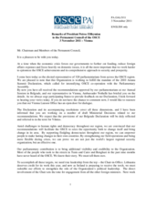 Address by the President of the OSCE Parliamentary Assembly, H.E. Petros Efthymiou