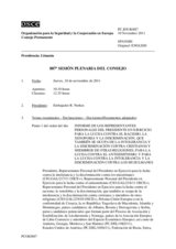 Diario de la 887ª Sesión plenaria del Consejo Permanente