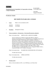 Diario de la 890ª Sesión plenaria del Consejo Permanente 