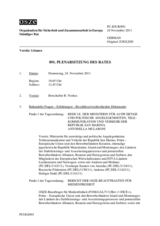 Journal der 891. Plenarsitzung des Ständigen Rates 