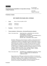 Diario de la 891ª Sesión plenaria del Consejo Permanente 
