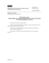 Forum for Security Co-operation Decision No. 15/11