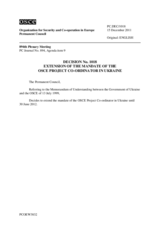 Permanent Council Decision No. 1018