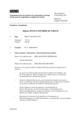 Journal de la 668ème séance plénière du Forum